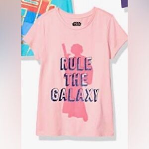 Star Wars Pink 'Rule the Galaxy' Kids Tee size xl